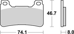 SBS Brzdové destičky 809DC