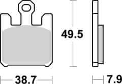 SBS Brzdové destičky 788RS