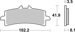 SBS Brzdové destičky 841DC