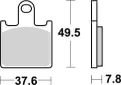 SBS Brzdové destičky 838DC