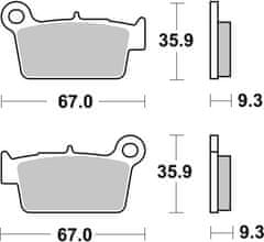 SBS Brzdové destičky 790RSI