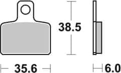 SBS Brzdové destičky 803HF