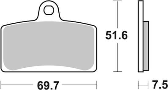 SBS Brzdové destičky 821HS