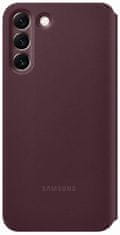 Samsung EF-ZS906CEE Clear View Cover pro Galaxy S22+ Burgundy