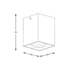 ZUMALINE ZUMALINE Bodové svítidlo SQUARE 50475-WH-N