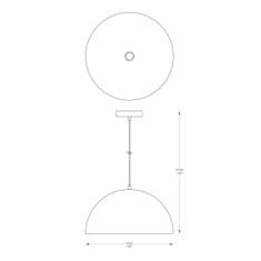 ZUMALINE ZUMALINE Závěsné svítidlo VELA A8001XL-WH