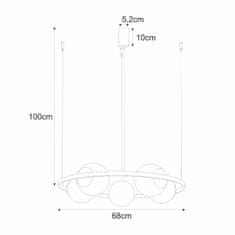 ZUMALINE ZUMALINE 5011 ORBIT 5 závěsné svítidlo