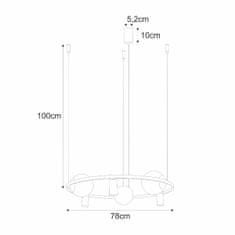 ZUMALINE ZUMALINE 5006 ORBIT 3 plus 3 závěsné svítidlo