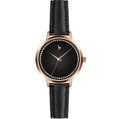 Emily Westwood Hollie Black Leather Watch EEN-B029R