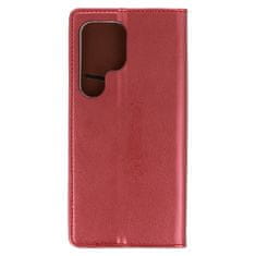 TopQ Knížkové pouzdro Smart Magneto pro Xiaomi Redmi Note 10-10S, vínové