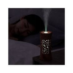 Aromatický difuzér s LED podsvícením NIGHT SKY, světle hnědý E-373