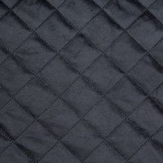 Eurofirany Dekorativní přehoz LUIZ 70x160 černý s geometrickým vzorem