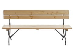 MCW Sada 2 lavic Linz s opěradlem pro sadu pivních stolů Marquee set, lakované ~ 150 cm