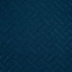 Eurofirany Dekorační přehoz na postel LUIZ 170x210 tmavě modrý prošívaný