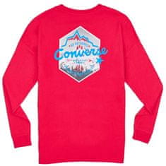 Converse Tričko Mountain Club Long Sleeve Tee Red