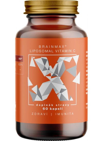 BrainMax Liposomal Vitamin C, Lipozomální Vitamín C, 500 mg, 60 rostlinných kapslí