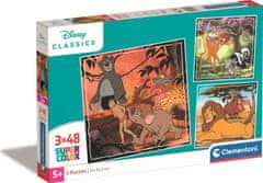 Clementoni Puzzle Disney klasika 3x48 dílků