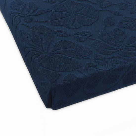 zwoltex Froté prostěradlo bez gumy Tulip 150x205 ZWOLTEX navy blue GRUBE