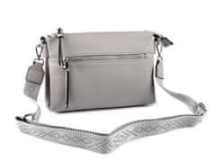 Kraftika 1ks šedá světlá dámská / dívčí kabelka crossbody s popruhem