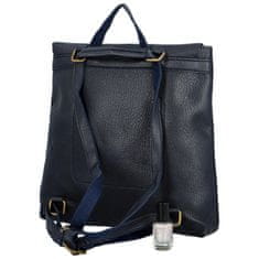 MaxFly Stylový dámský koženkový kabelko-batoh Octavius, tmavě modrý