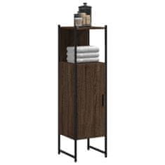 Greatstore Koupelnová skříňka hnědý dub 33x33x120,5 cm kompozitní dřevo