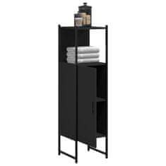 Vidaxl Koupelnová skříňka černá 33 x 33 x 120,5 cm kompozitní dřevo