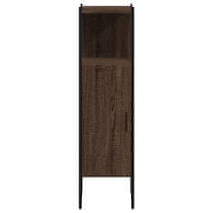 Greatstore Koupelnová skříňka hnědý dub 33x33x120,5 cm kompozitní dřevo