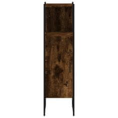Greatstore Koupelnová skříňka kouřový dub 33x33x120,5 cm kompozitní dřevo