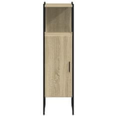 Greatstore Koupelnová skříňka dub sonoma 33x33x120,5 cm kompozitní dřevo