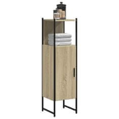 Greatstore Koupelnová skříňka dub sonoma 33x33x120,5 cm kompozitní dřevo
