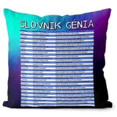 IMPAR SUBLIMACE Polštářek Slovník génia