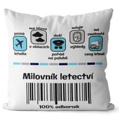 IMPAR SUBLIMACE Polštář Milovník letectví 100%