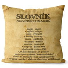 IMPAR SUBLIMACE Polštář Slovník největších frajerů