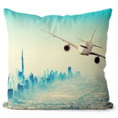 IMPAR SUBLIMACE Polštář Letadlo Dubai; Velikost = 40 x 40 cm