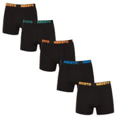 Nedeto 5PACK pánské boxerky černé (5NB003) - velikost XL