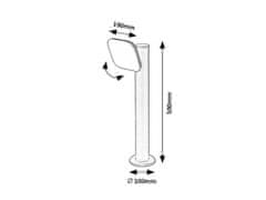 Rabalux  ODIEL LED zahradní sloupek 77059