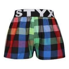 Styx 3PACK dětské trenky sportovní guma vícebarevné (3BJ11123) - velikost 6-8 let