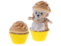 Mikro Trading Cupcake medvídek plyšový vonící - 10 cm