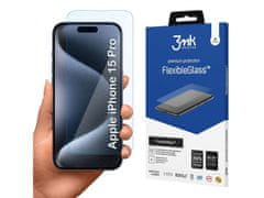 sarcia.eu Nerozbitné hybridní sklo pro Apple iPhone 15 Pro - 3mk FlexibleGlass 