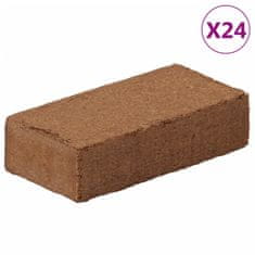 Greatstore Kokosové brikety 24 ks 650 g každá 15,6 kg celkem