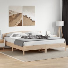 Greatstore Rám postele s čelem 180 x 200 cm masivní borovice