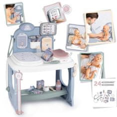 Smoby Smoby Baby Care Centrum Medyczne Opieki Dla Lalek Z Elektronicznym Tabletem + 24 Akc.