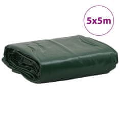 Vidaxl Plachta zelená 5 x 5 m 650 g/m²