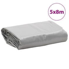 Vidaxl Plachta šedá 5 x 8 m 650 g/m²