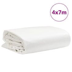 Vidaxl Plachta bílá 4 x 7 m 650 g/m²