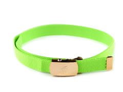 Kraftika 1ks zelená neon dětský pásek s kovovou sponou šíře 2,6 cm