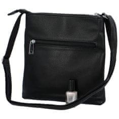 Demra Praktická dámská koženková crossbody Alice, černá