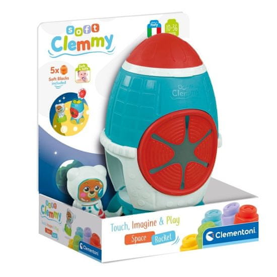 Clementoni CLEMMY BABY - Senzorická vesmírná raketa pro batolata - Soft