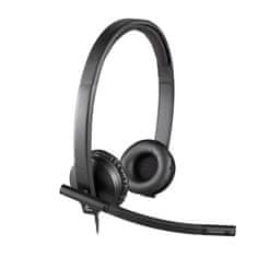 Logitech Sluchátka s mikrofonem Stereo USB Headset H570e