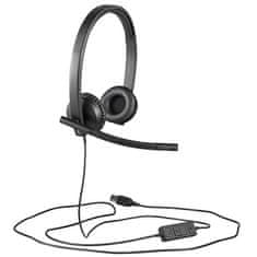 Logitech Sluchátka s mikrofonem Stereo USB Headset H570e